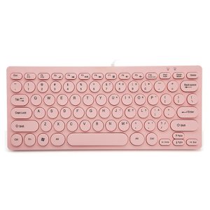 1203pan CK-84 Silent Chiclet Keyboard — USB Wired, Low-Profile Scissor, Quiet Typing